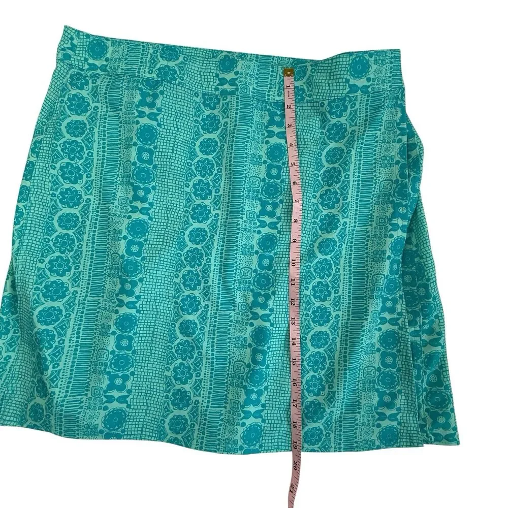 RipSkirt Hawaii Wrap Skirt Women Large Quickdry Inside Pocket Blue Hawaiian Tiki
